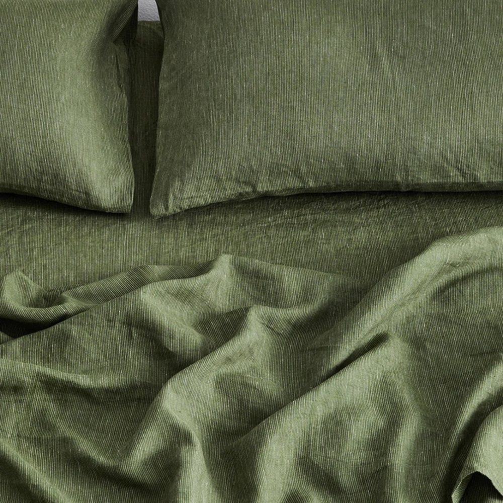 Luxurious Olive Green Pillow Set Bedthreads